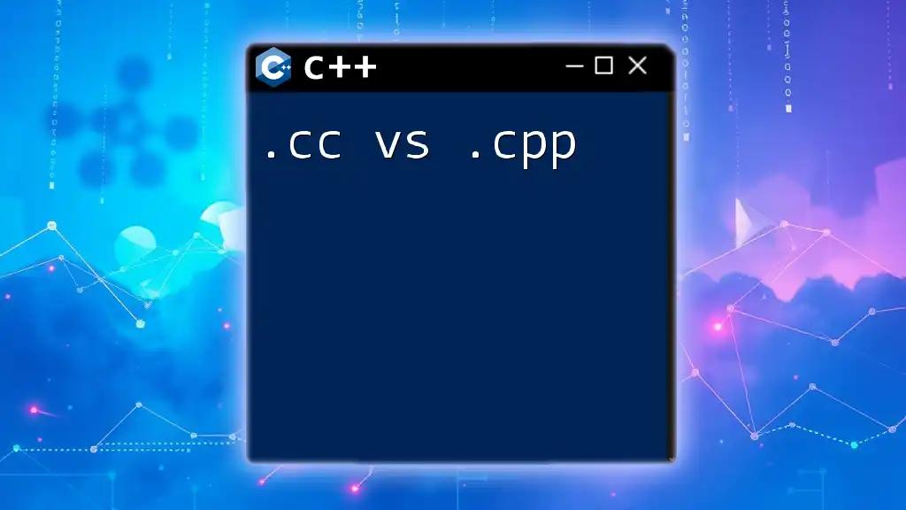 Understanding .cc vs .cpp: A Quick Guide