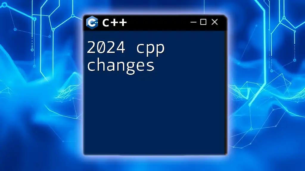 2024 C++ Changes: What You Need to Know Now