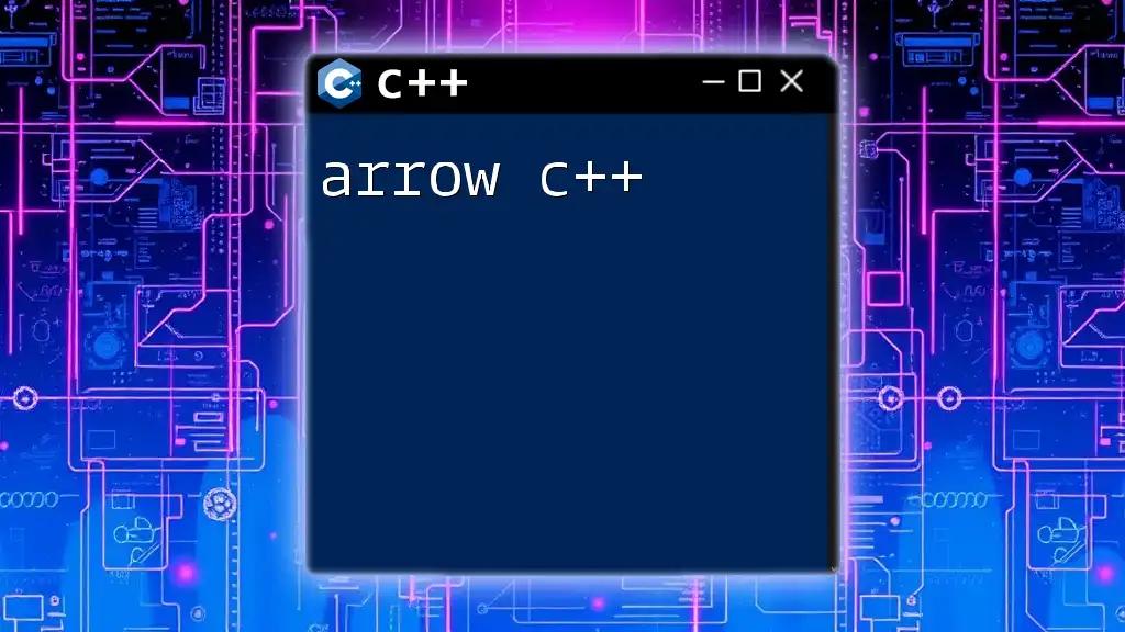 Mastering Arrow C++: A Quick Overview of Its Magic