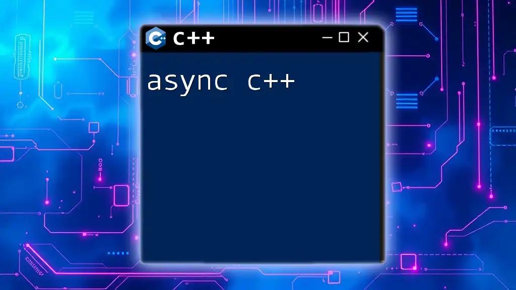 Unlocking Async C++ for Effortless Concurrency