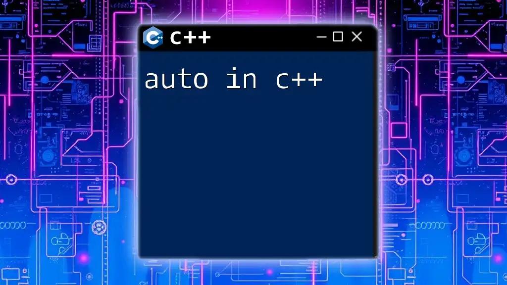 Mastering Auto in C++: A Quick Guide to Type Deduction