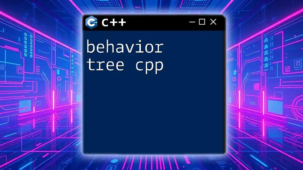 Behavior Tree CPP: A Quick Guide to Mastery