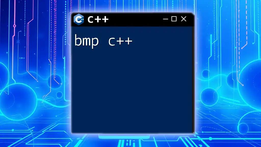 Mastering BMP C++ Commands in a Snap