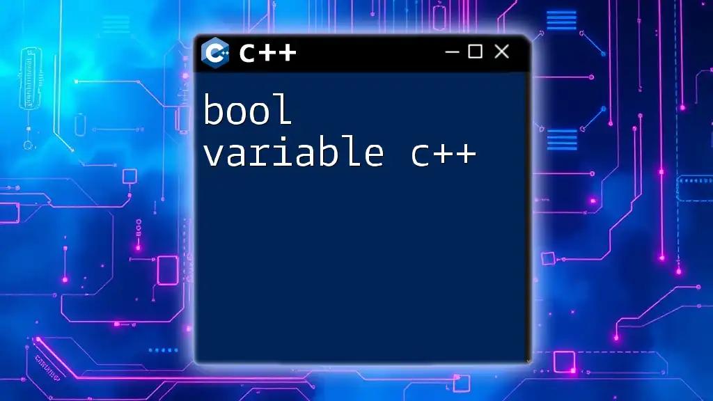 Understanding Bool Variable in C++ Made Simple