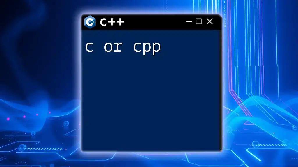 Mastering C++ Commands: A Quick Guide to Get Started