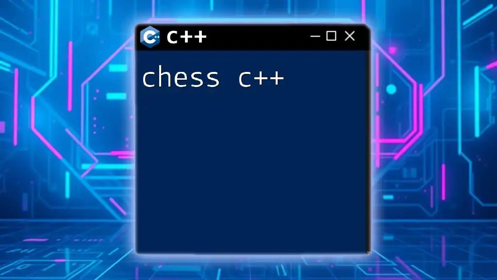 Mastering Chess C++: A Quick Command Guide