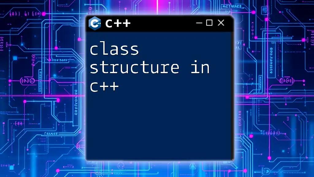 Mastering Class Structure in C++: A Quick Guide