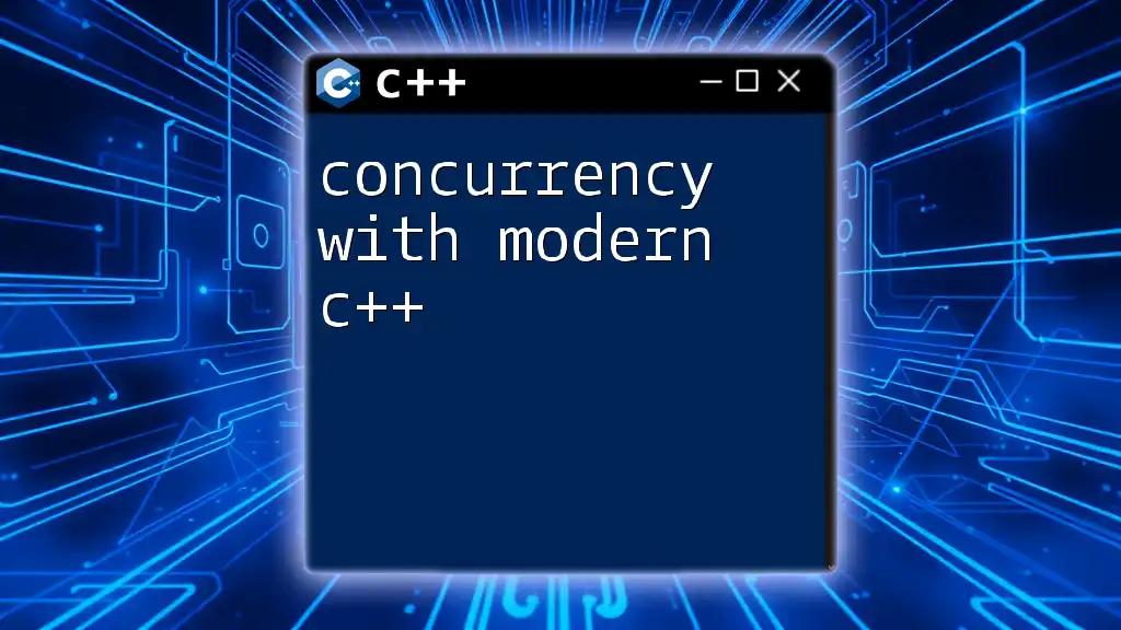 Concurrency With Modern C++: A Quick Guide