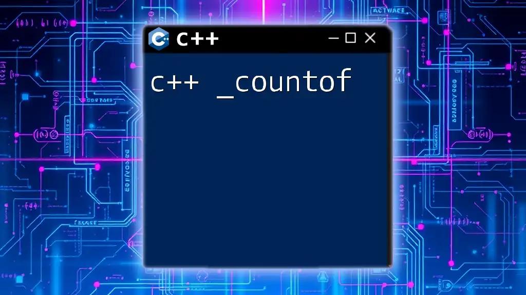 Understand C++ _countof: A Quick Guide to Its Use