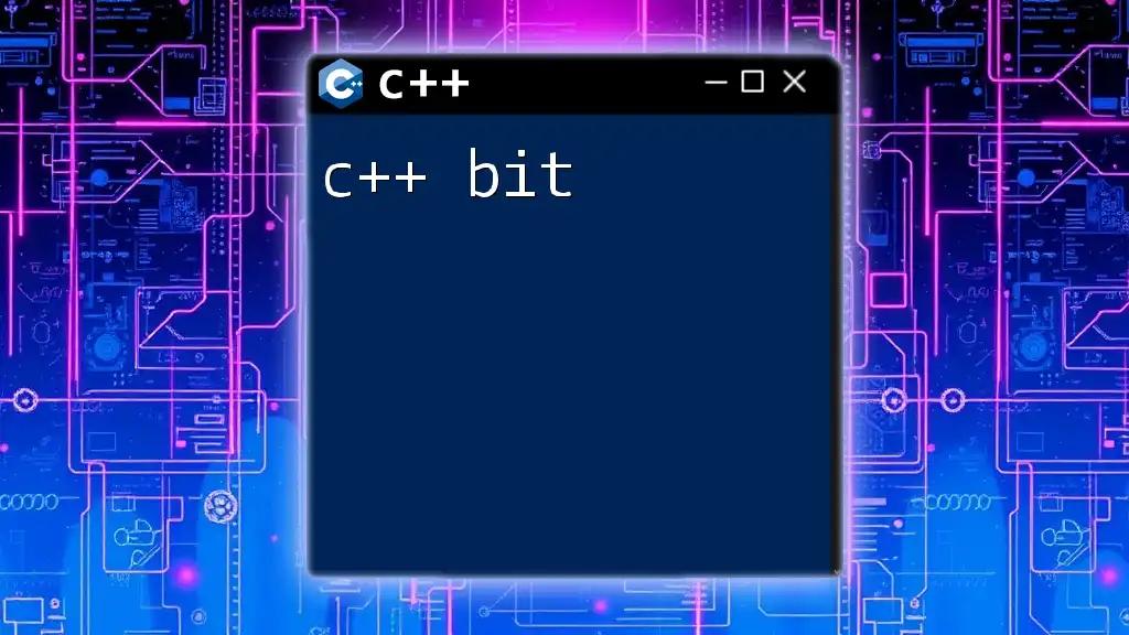 Mastering C++ Bit Operations: Your Quick Guide