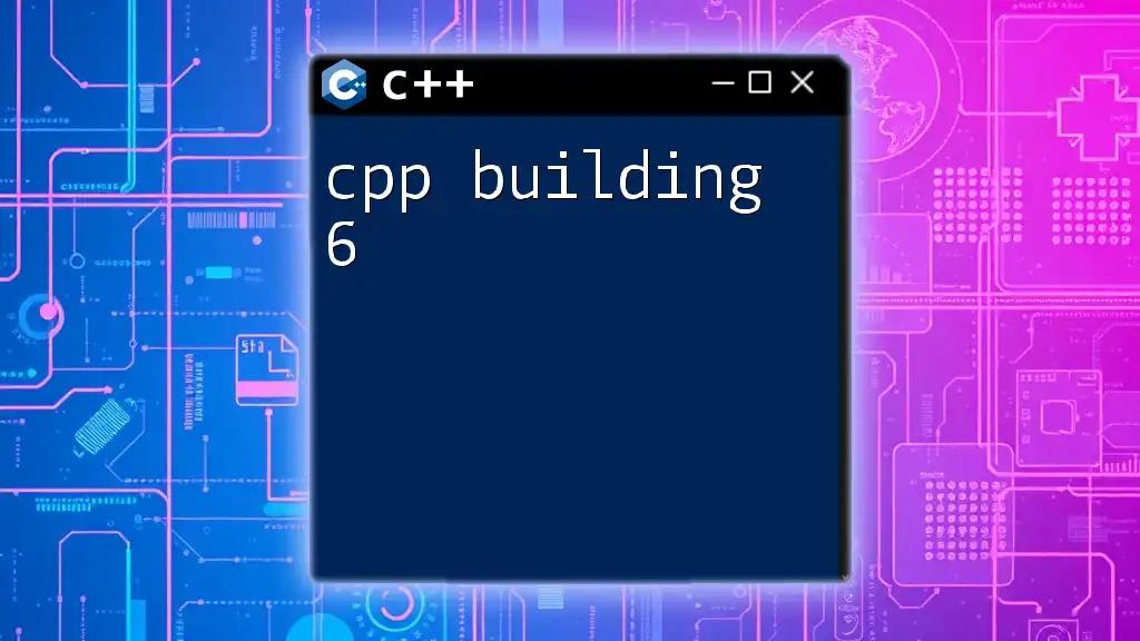 CPP Building 6: Mastering Commands with Ease