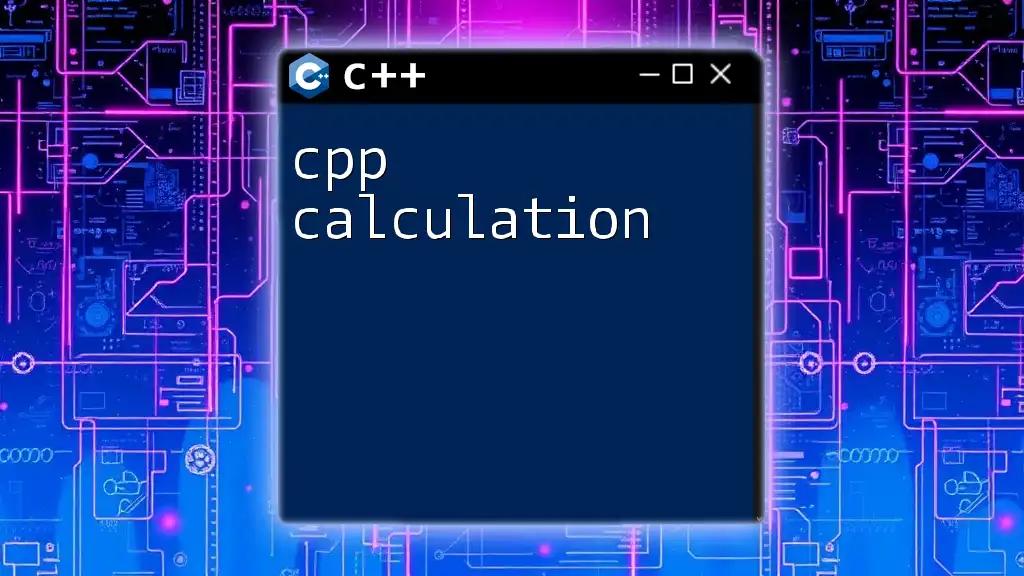 CPP Calculation Made Easy: Quick Guide to Mastering Commands