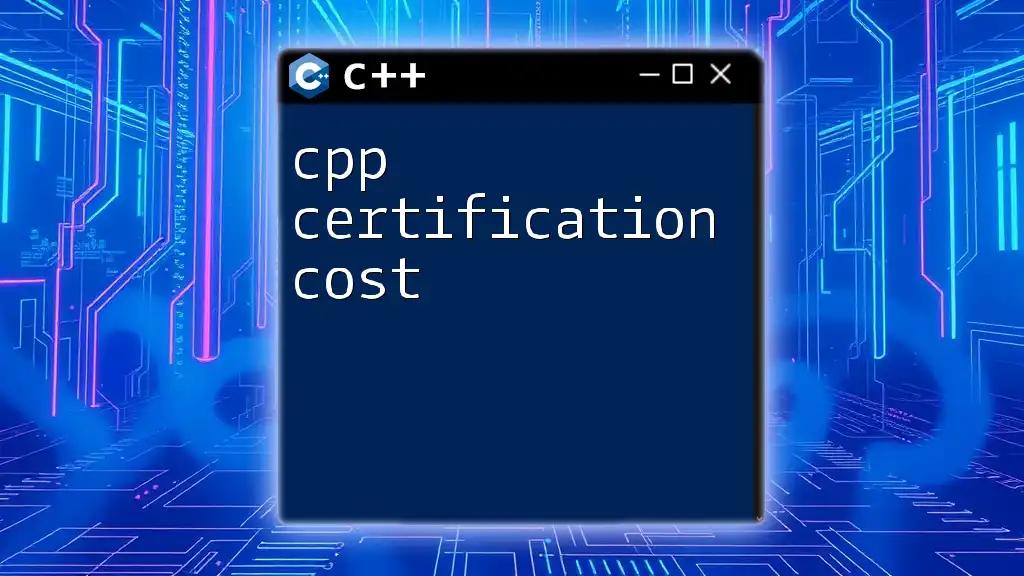 CPP Certification Cost Explained Clearly