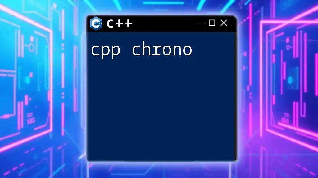 Mastering C++ Chrono: Time Management Unleashed