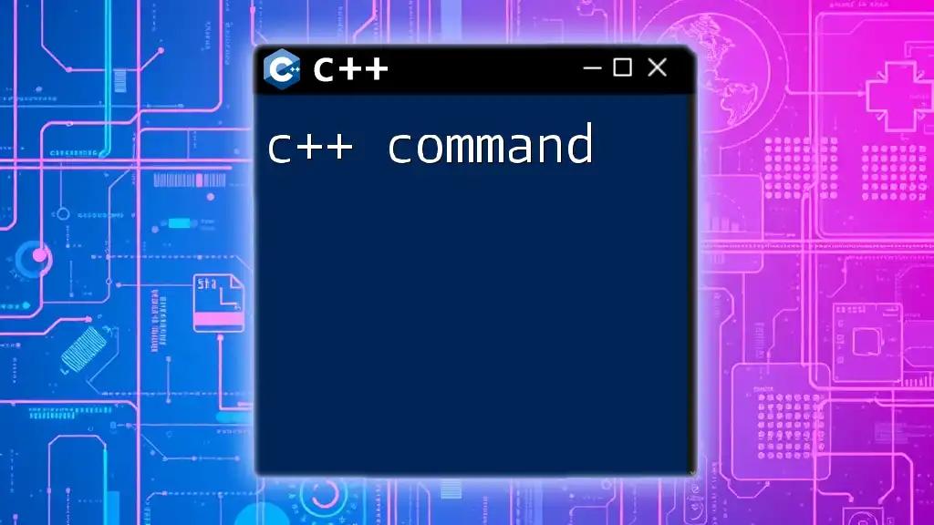 Mastering C++ Command Basics for Quick Proficiency