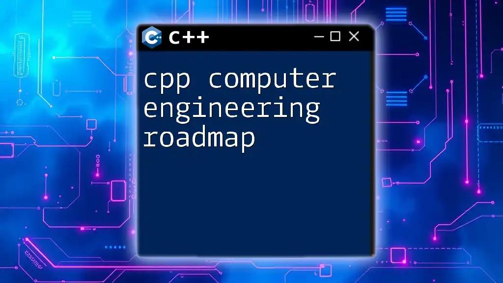 CPP Computer Engineering Roadmap: Your Path to Success