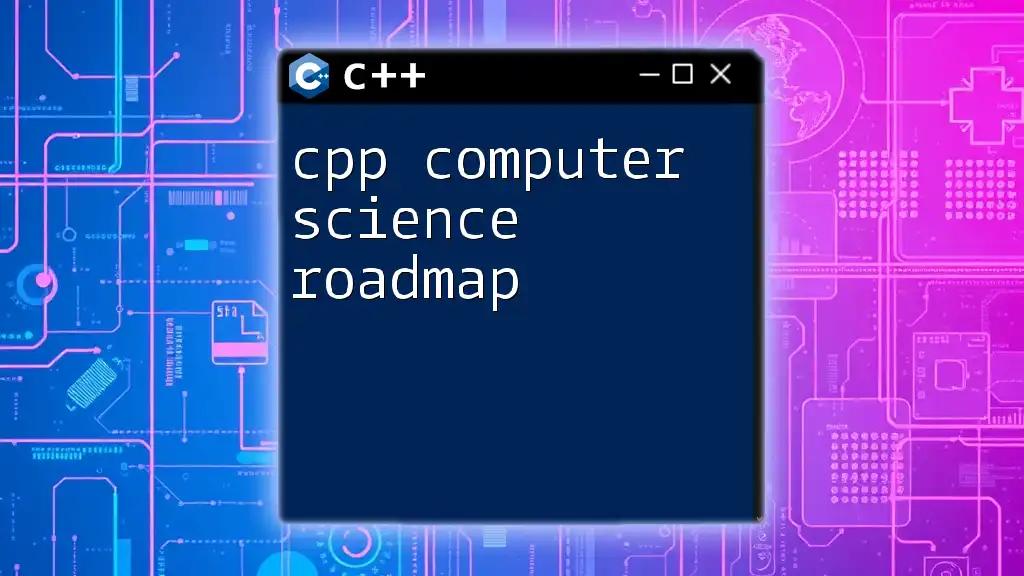 CPP Computer Science Roadmap: A Quick Guide