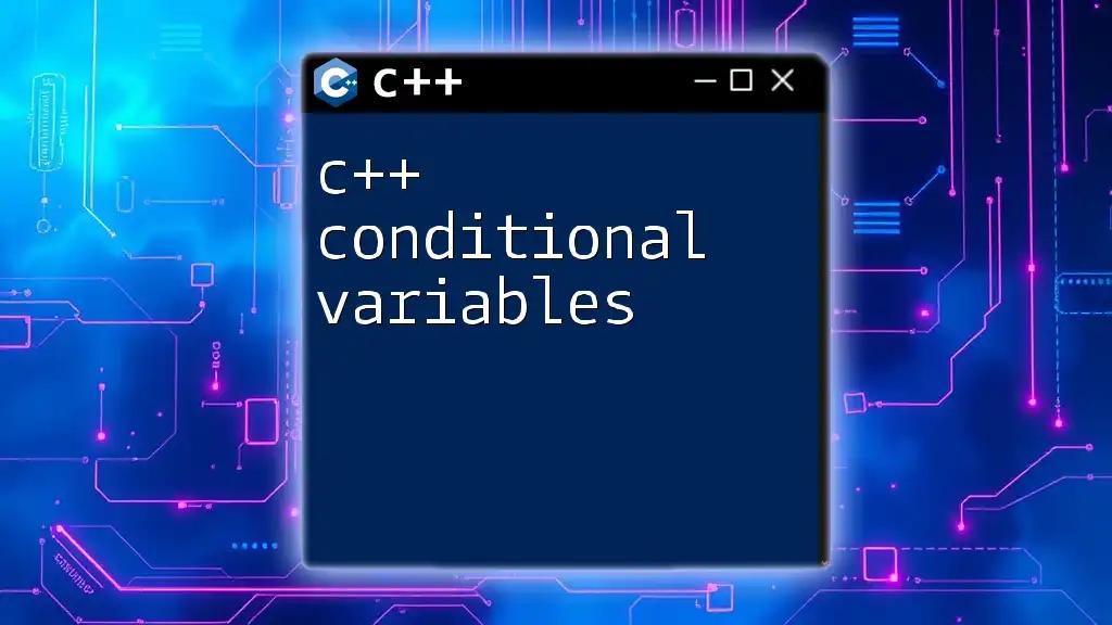 Mastering C++ Conditional Variables Simply Explained