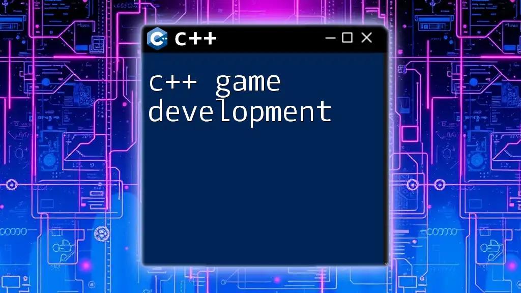 C++ Game Development: Quick Tips and Tricks