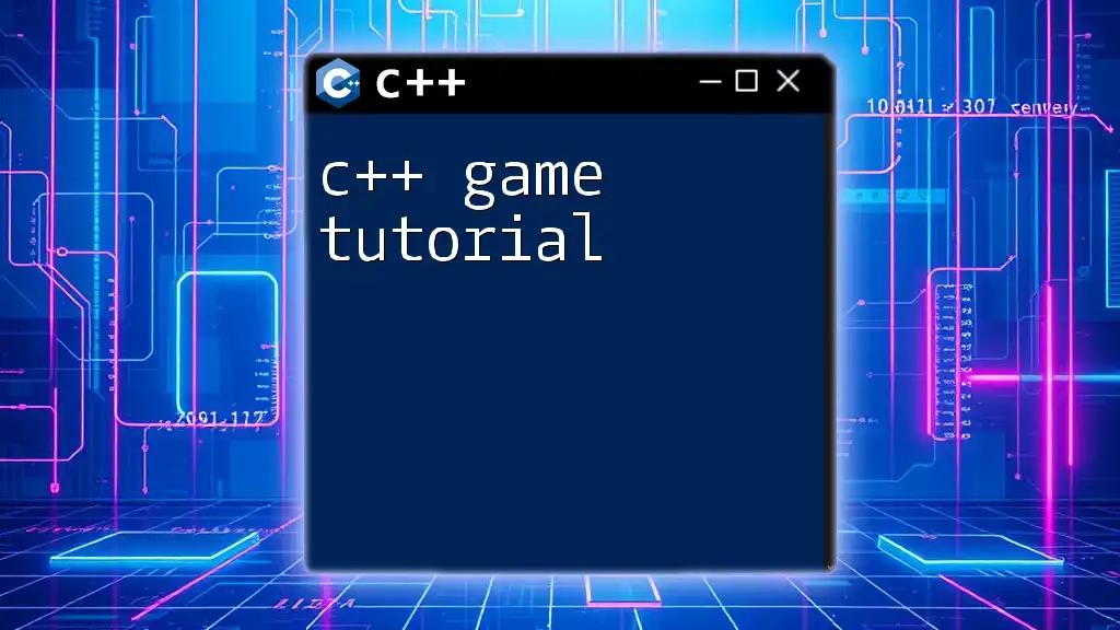 C++ Game Tutorial: Crafting Fun with Code