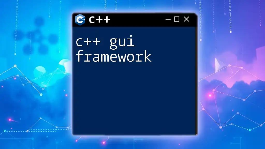 Mastering C++ GUI Framework: A Quickstart Guide