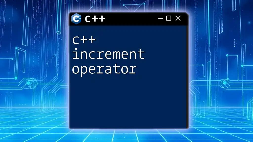 C++ Exponential Operator: A Quick Guide