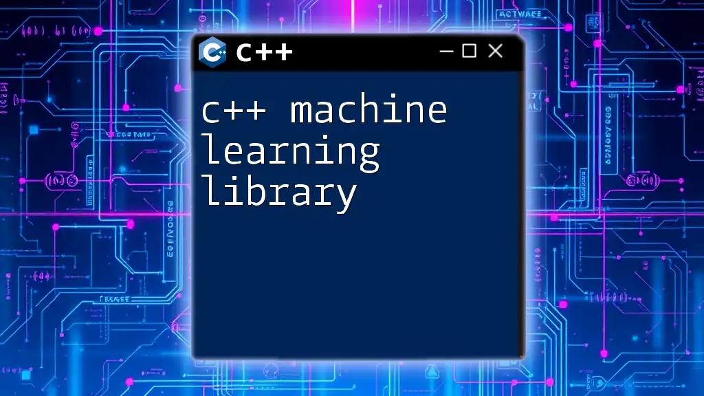 Mastering C++ Machine Learning Library Essentials