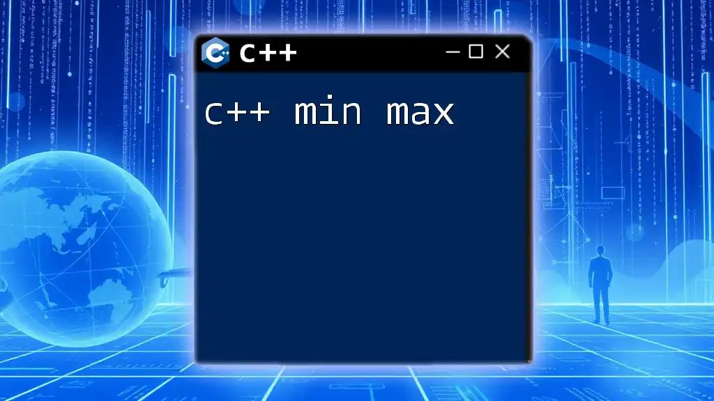 C++ Min Max: Mastering Minimums and Maximums in CPP