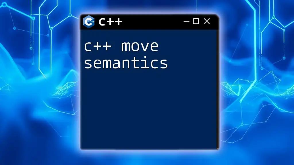 Mastering C++ Move Semantics Made Simple