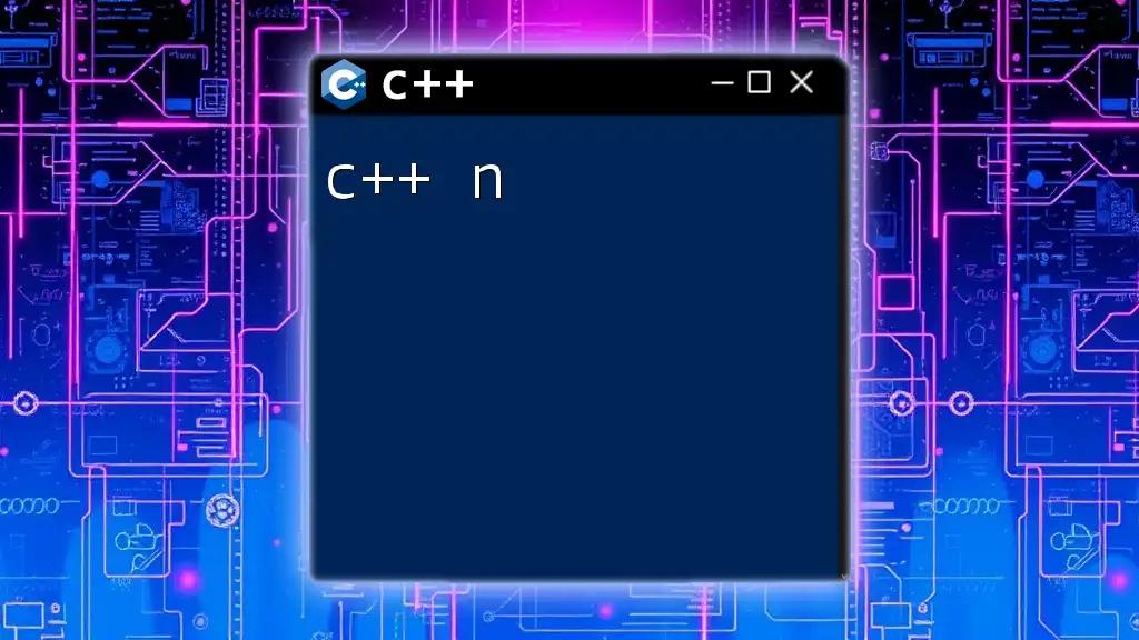 Mastering C++ N: A Quick Guide to Essentials in CPP