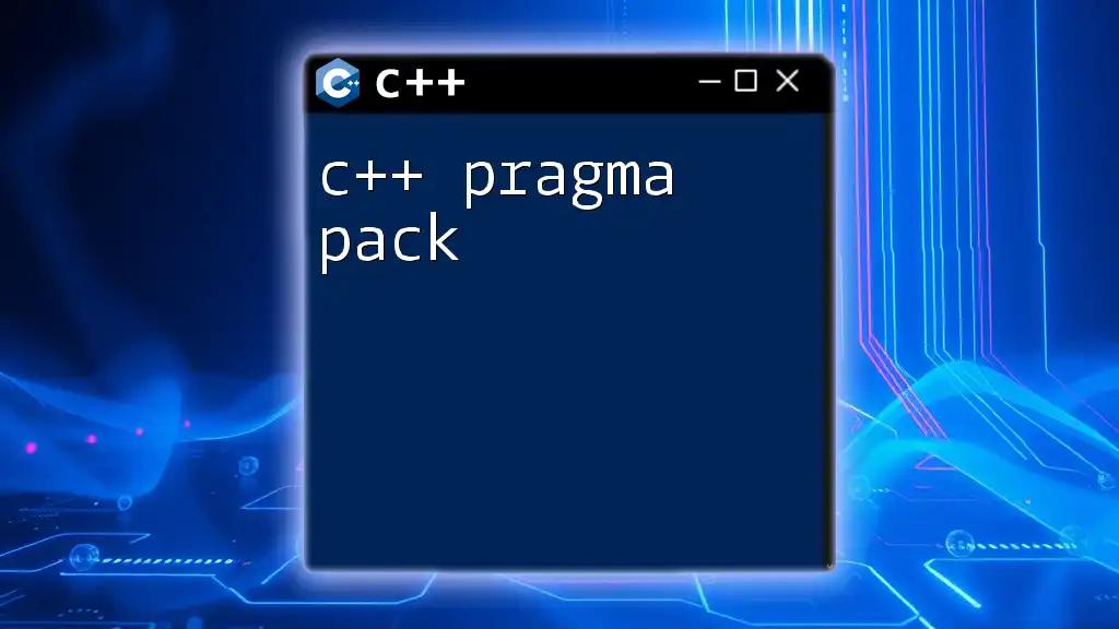 Understanding C++ Pragma Pack for Compact Structures