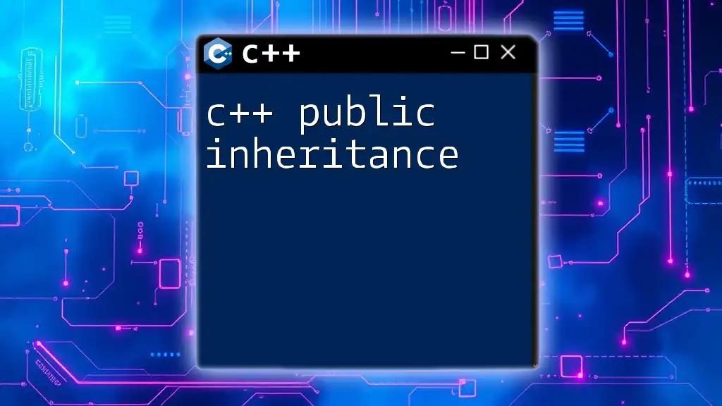 C++ Public Inheritance Explained Simply