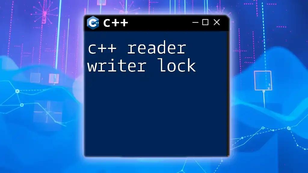 C++ Reader Writer Lock: A Simple Guide to Concurrency