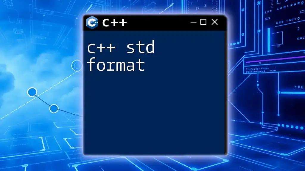 C++ Std Format: Mastering Output Formatting in CPP