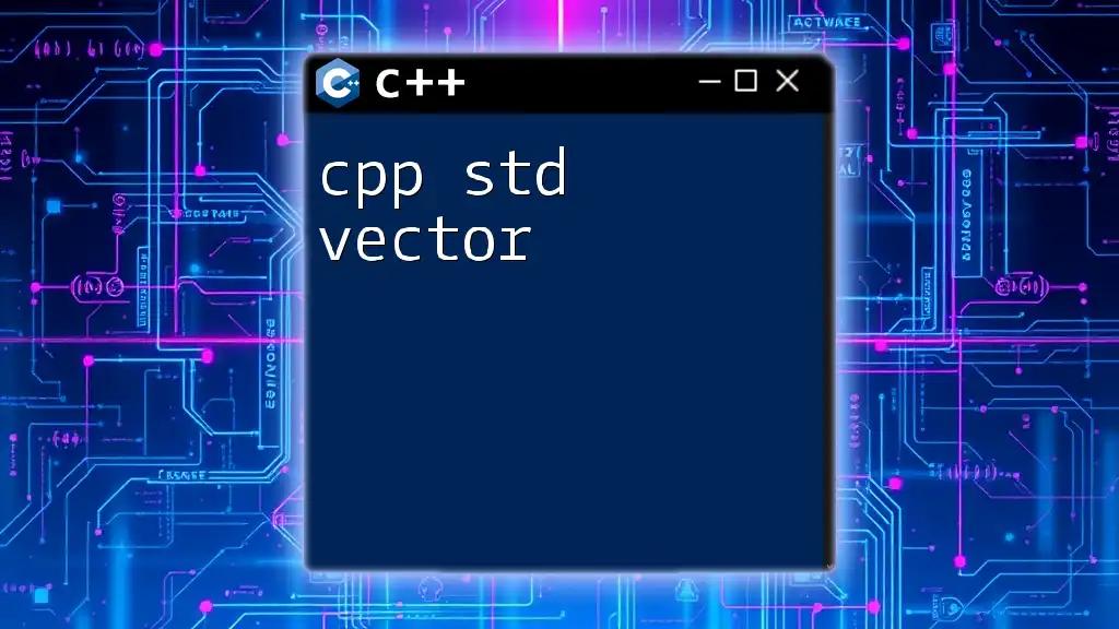 Mastering C++ Std Map: A Quick Guide to Key-Value Pairs