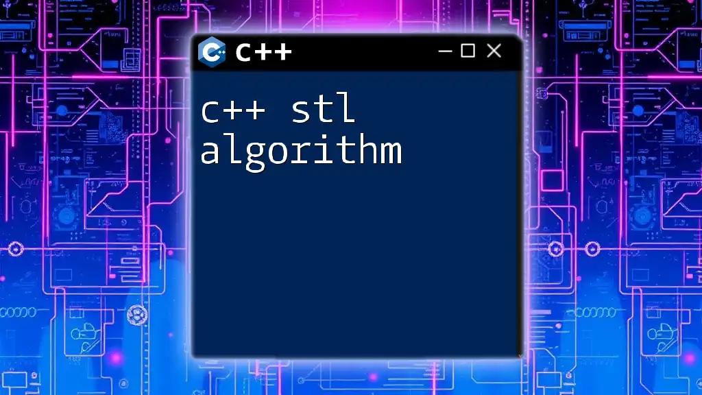 Mastering C++ STL Algorithm: A Quick Guide