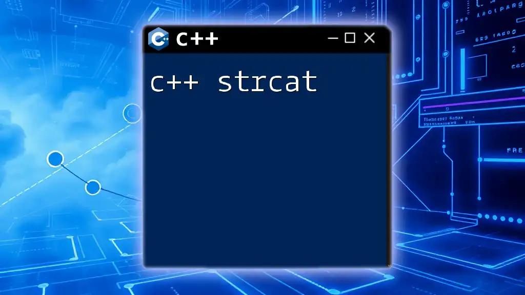 Mastering C++ Strcat: String Concatenation Made Easy