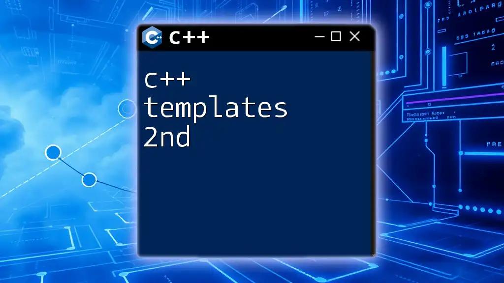 C++ Templates 2nd: Quick Guide to Mastering Templates