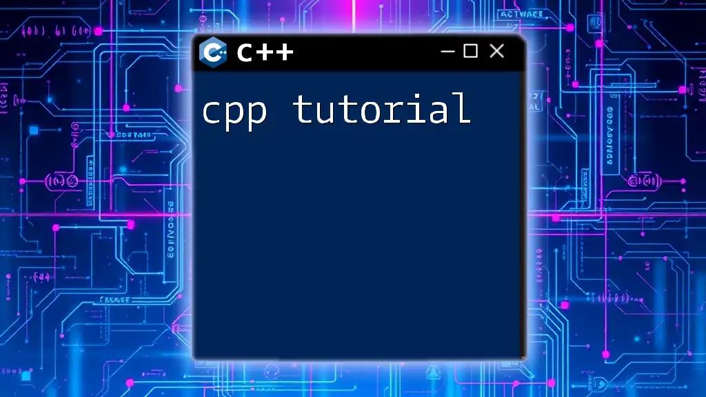 CPP Tutorial: Master Key Commands in Minutes