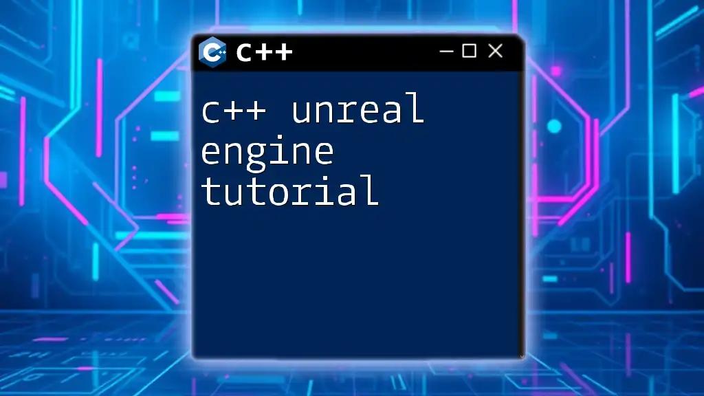 C++ Unreal Engine Tutorial: Mastering Commands Quickly