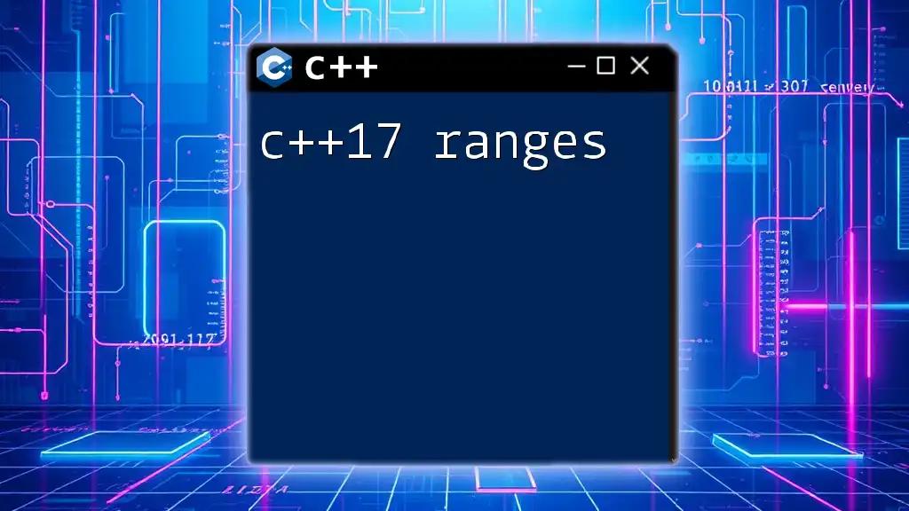 Mastering C++17 Ranges: A Quick Guide to Efficiency