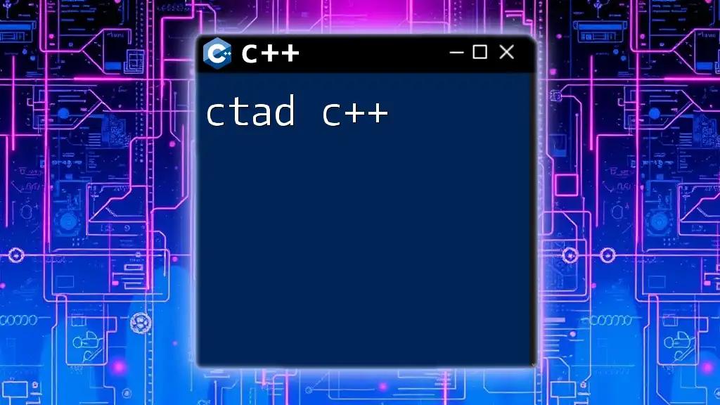 Understanding Ctad C++: A Quick Guide to Type Deduction