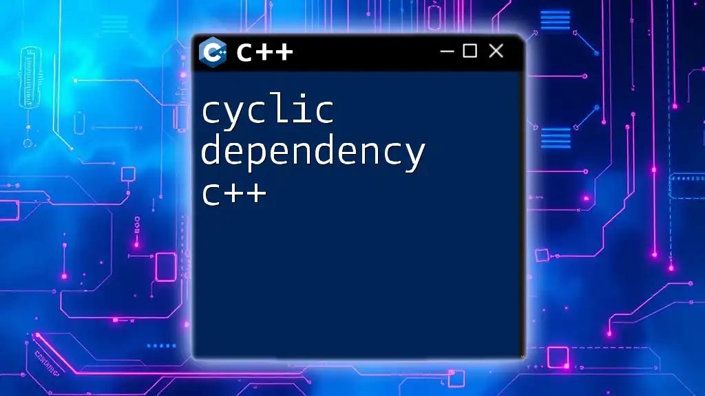 Cyclic Dependency in C++ Explained Simply