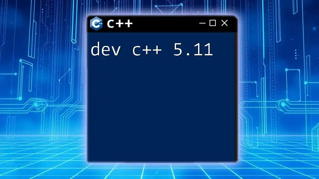 Unlocking Dev C++ 5.11: A Quickstart Guide