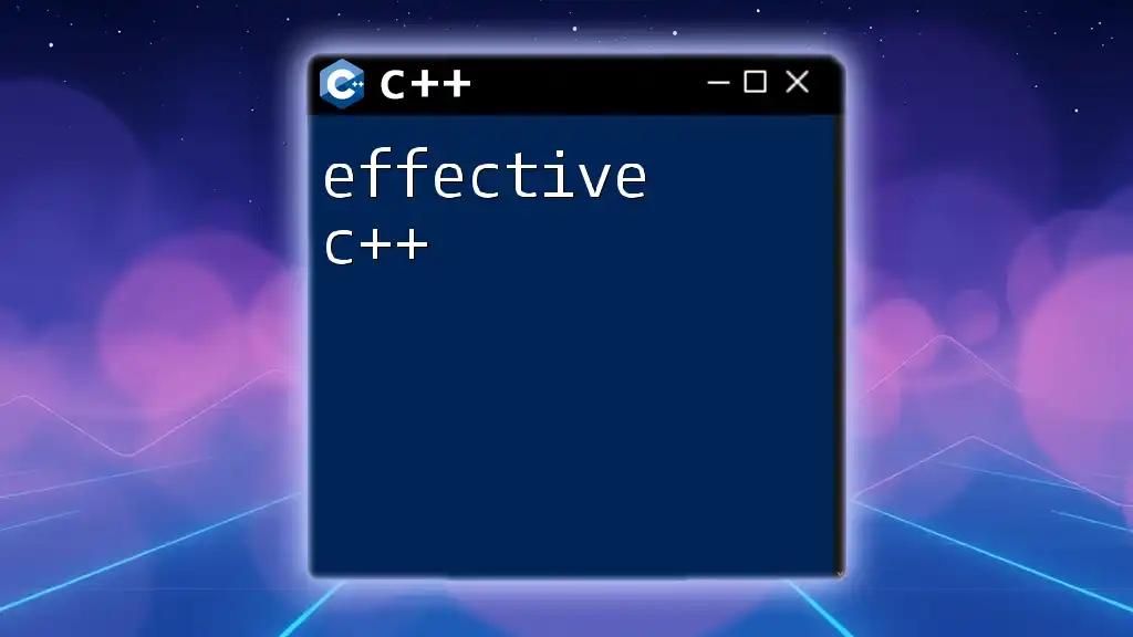 Effective C++: Mastering Commands in a Nutshell