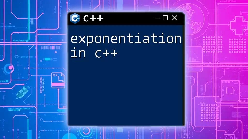 Exponentiation in C++: A Quick Guide to Powering Up