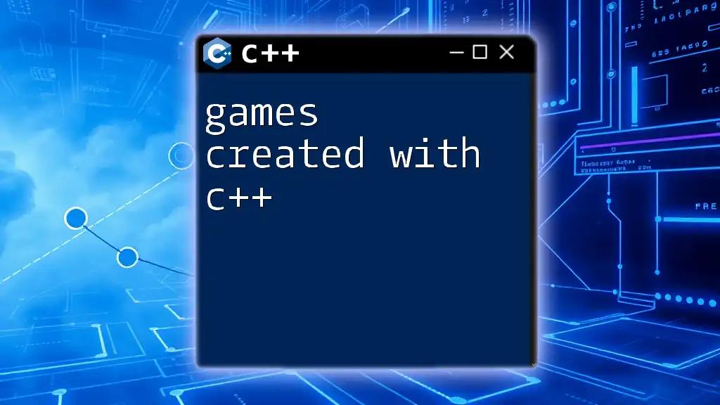 Games Created with C++: Crafting Your Virtual Adventures