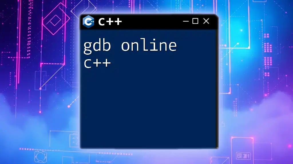 Mastering gdb Online C++: Your Quick-Start Guide