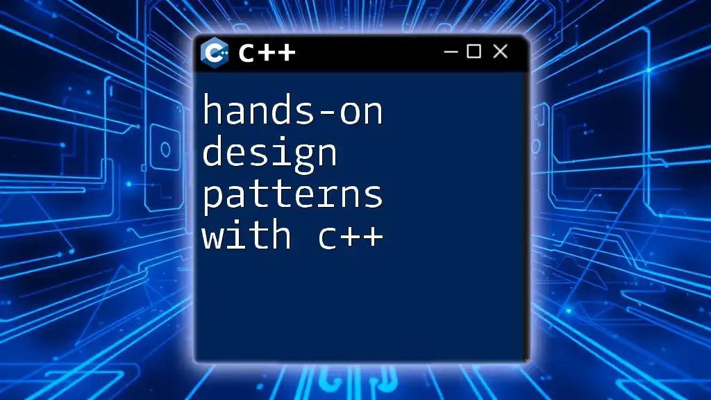 Hands-On Design Patterns with C++: A Practical Guide