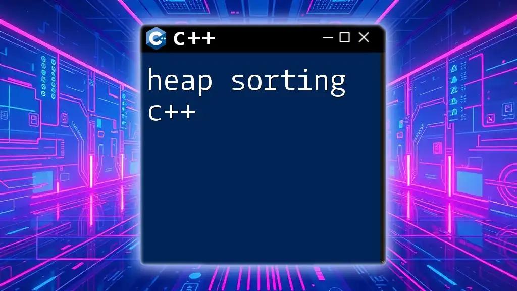 Heap Sorting C++: A Quick Guide to Efficient Sorting